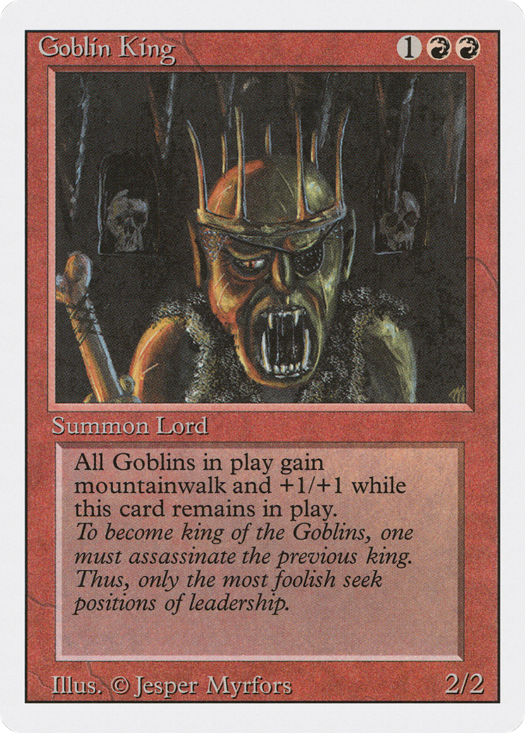 Goblin King (3ED-) [Revised Edition] MTG Single Wizards of the Coast