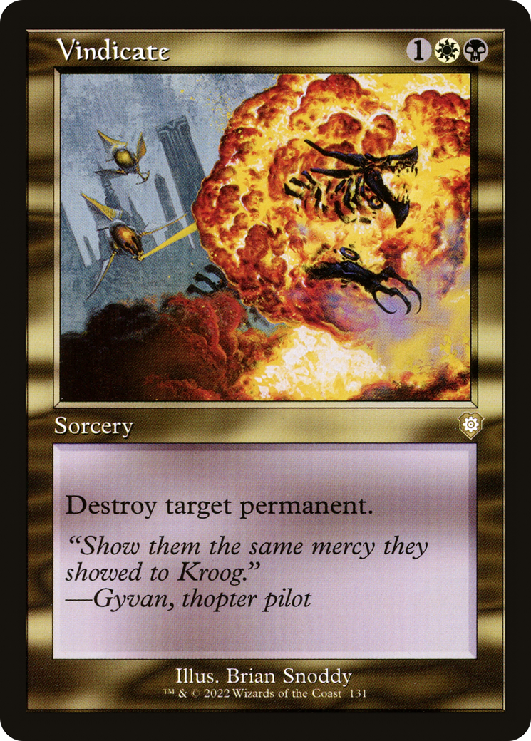Vindicate (BRC-131) [The Brothers' War Commander] MTG Single Wizards of the Coast