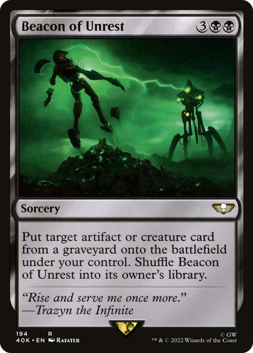 Beacon of Unrest (40K-194) [Warhammer 40,000 Commander] MTG Single Wizards of the Coast