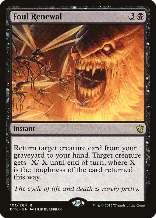 Foul Renewal (DTK-101) [Dragons of Tarkir] MTG Single Wizards of the Coast