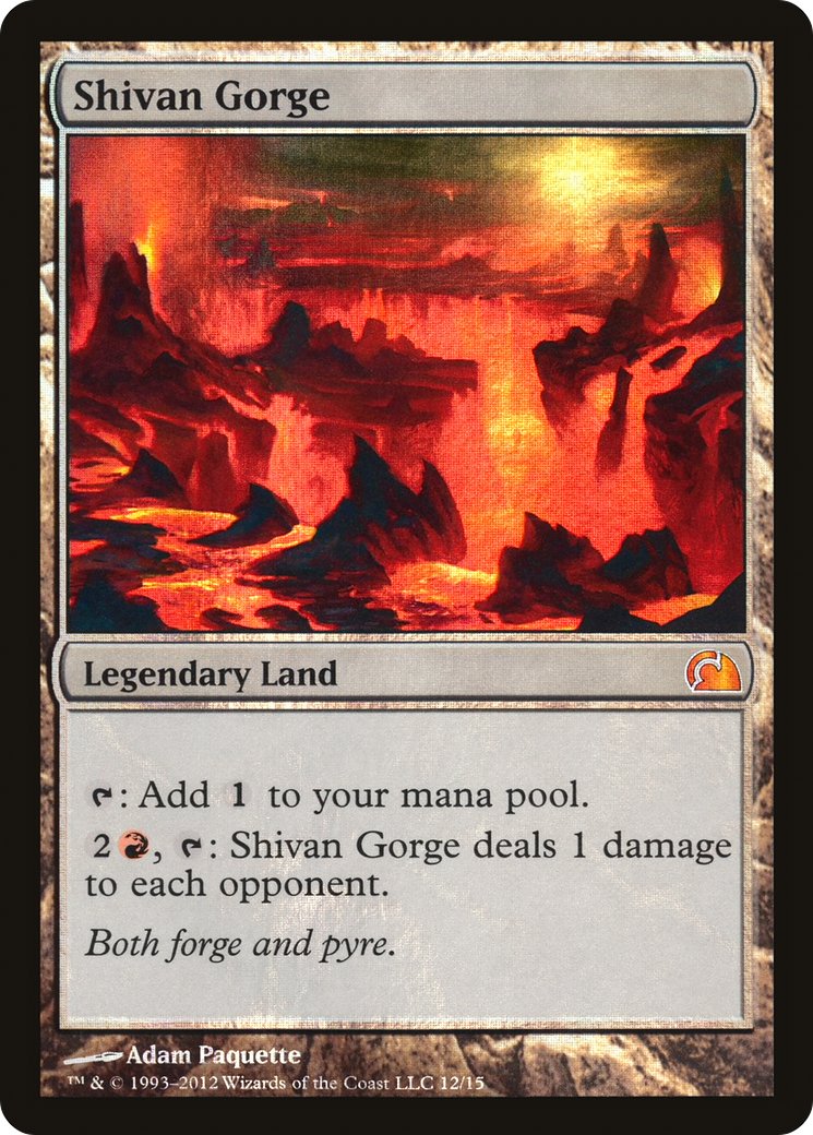 Shivan Gorge [From the Vault: Realms] MTG Single Magic: The Gathering