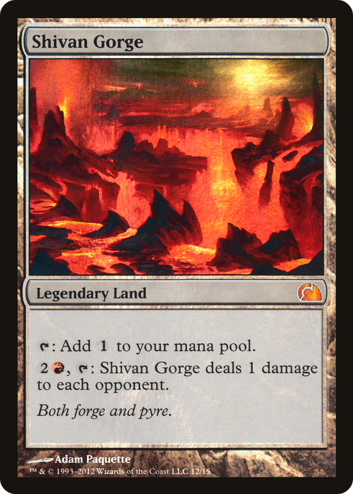 Shivan Gorge (V12-012) [Misc] From the Vault: Realms Foil MTG Single Wizards of the Coast