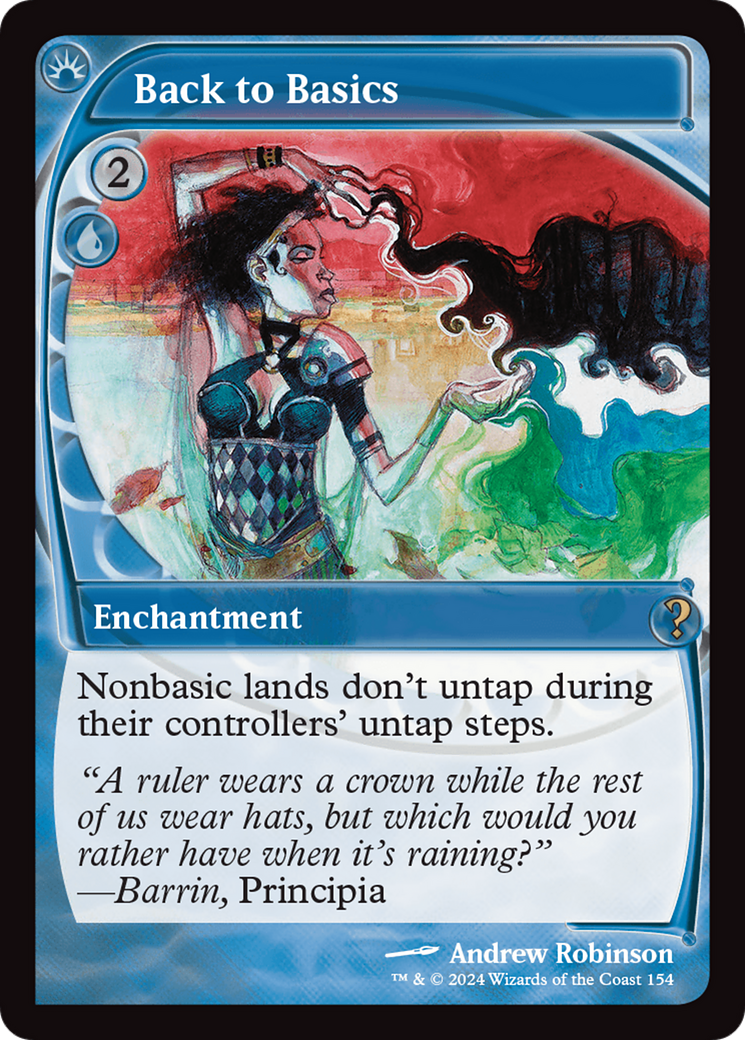 Back to Basics (Future Sight) (MB2-154) [Mystery Booster] Mystery Booster 2 Foil MTG Single Wizards of the Coast