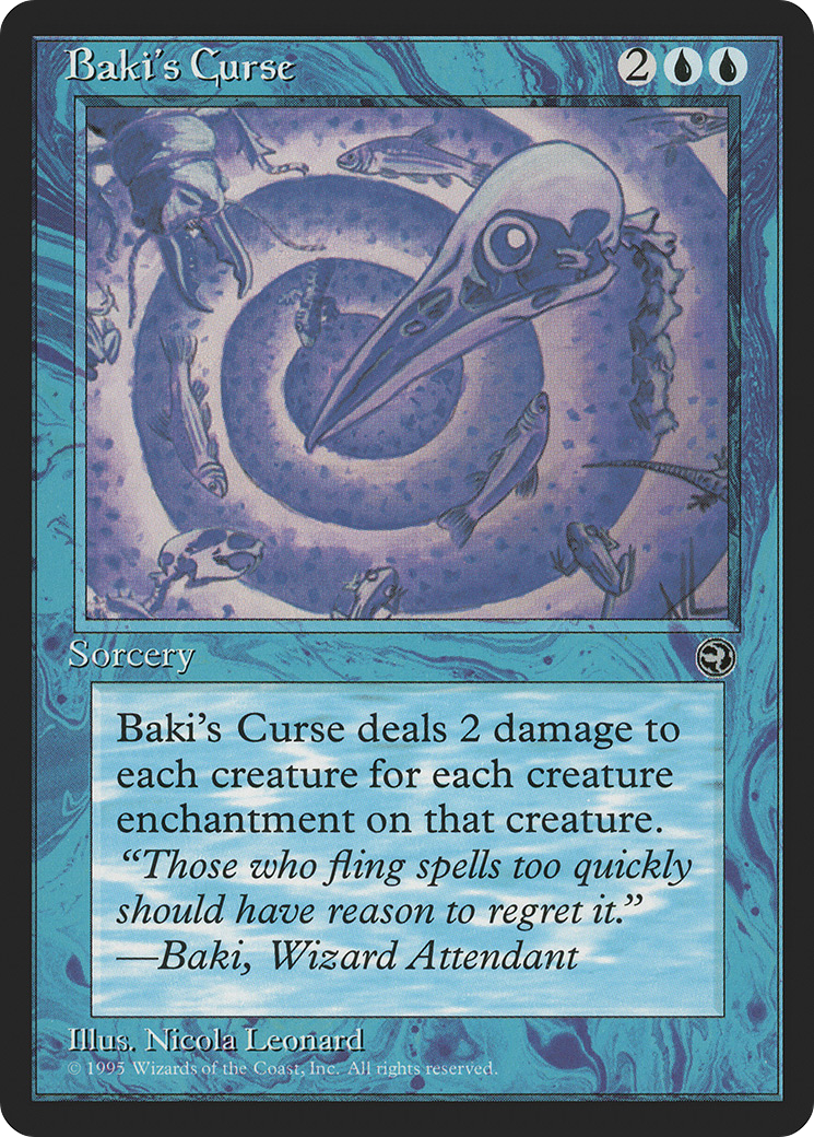 Baki's Curse (HML-) [Homelands] MTG Single Wizards of the Coast