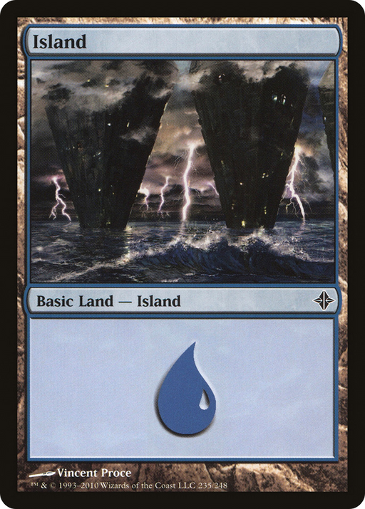 Island (235) (ROE-235) [Rise of the Eldrazi] Foil MTG Single Wizards of the Coast
