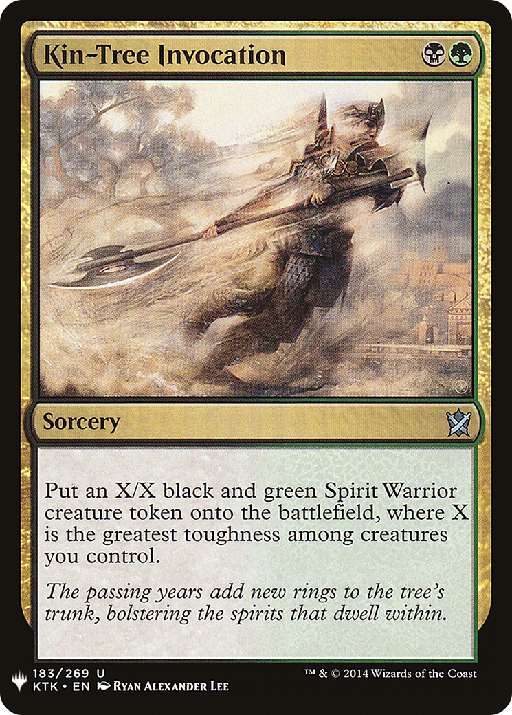 Kin-Tree Invocation (LIST-KTK-183) [Mystery Booster] The List MTG Single Wizards of the Coast