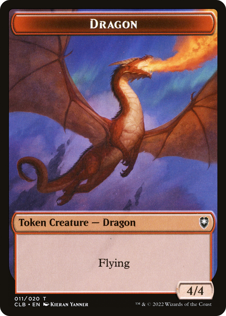 Dragon (CLB-011) [Tokens] Battle for Baldur's Gate Tokens MTG Single Wizards of the Coast