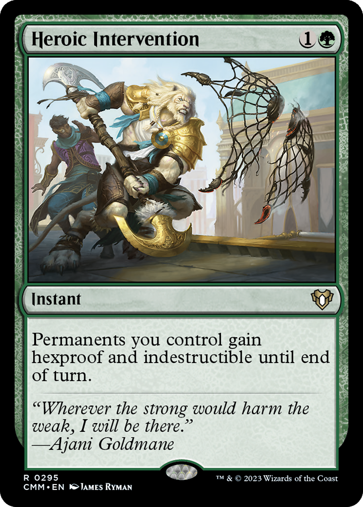 Heroic Intervention (CMM-295) [Commander Masters] MTG Single Wizards of the Coast