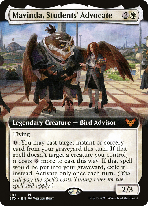 Mavinda, Students' Advocate (STX-291) [Strixhaven: School of Mages] (Extended Art) Foil MTG Single Wizards of the Coast