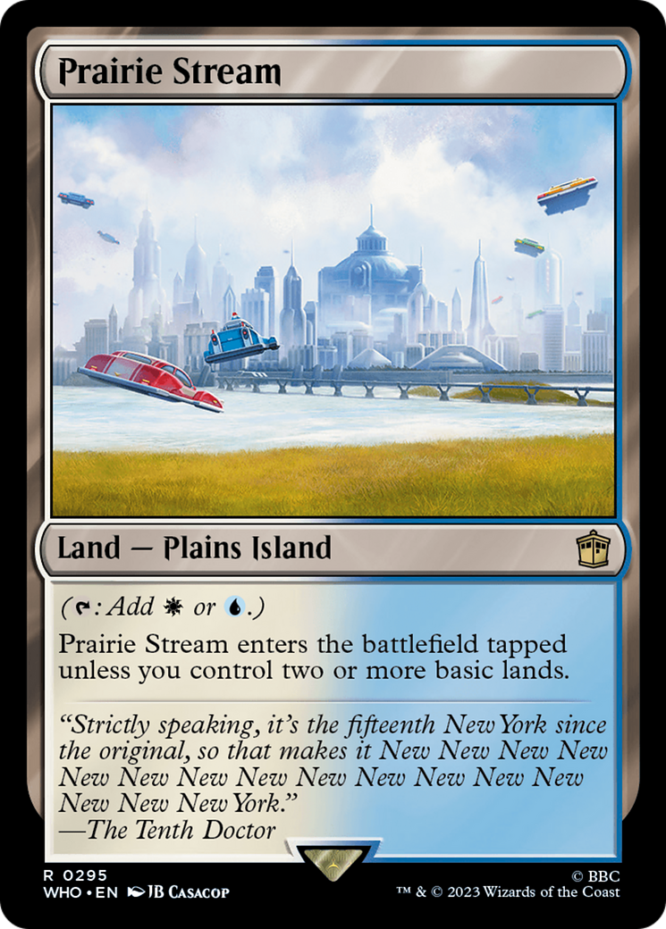Prairie Stream (WHO-295) [Doctor Who] Foil MTG Single Wizards of the Coast