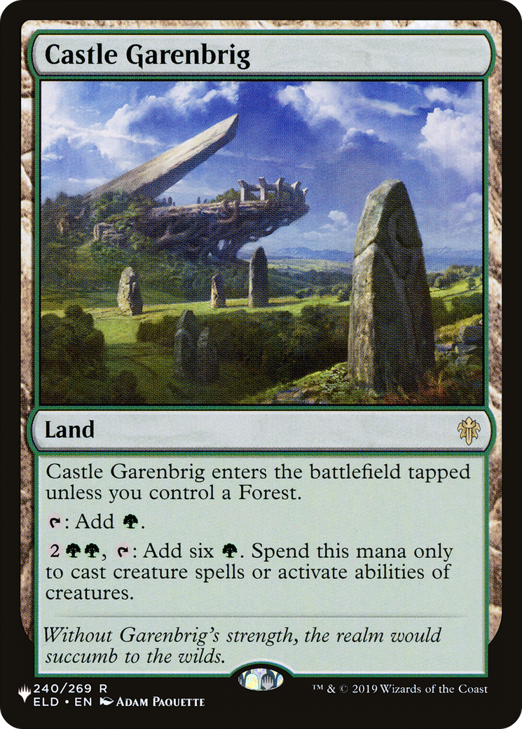 Castle Garenbrig (LIST-240/269) [Mystery Booster] The List MTG Single Wizards of the Coast