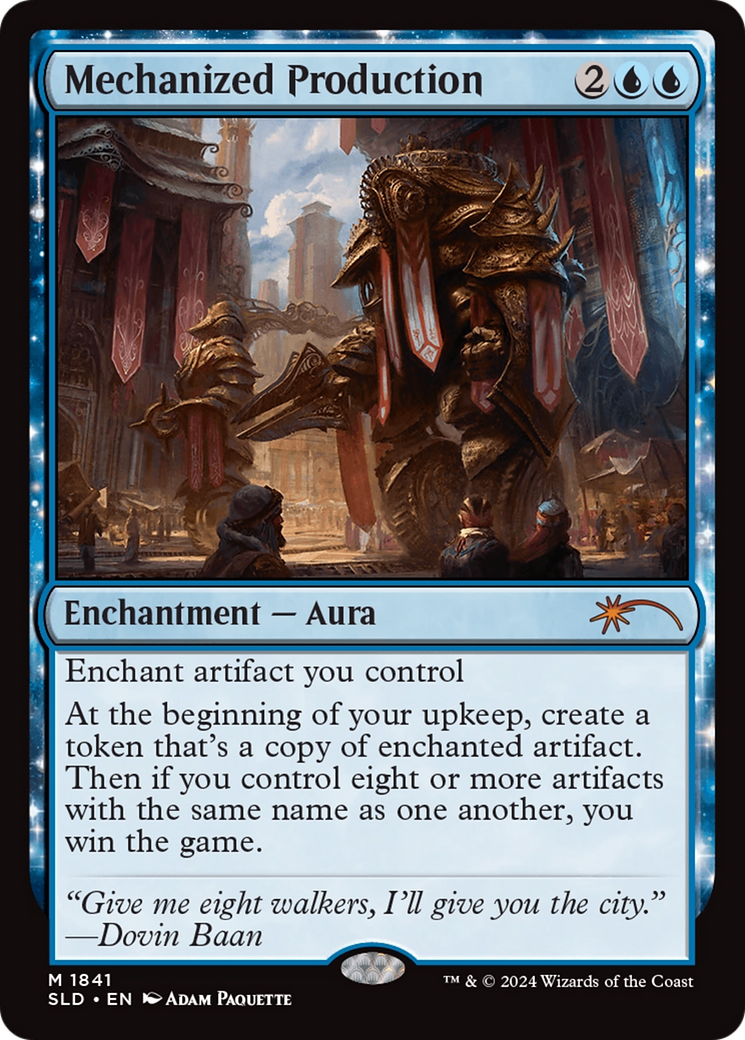 Mechanized Production (SLD-1841) [Secret Lair] Drop: MTG Single Wizards of the Coast