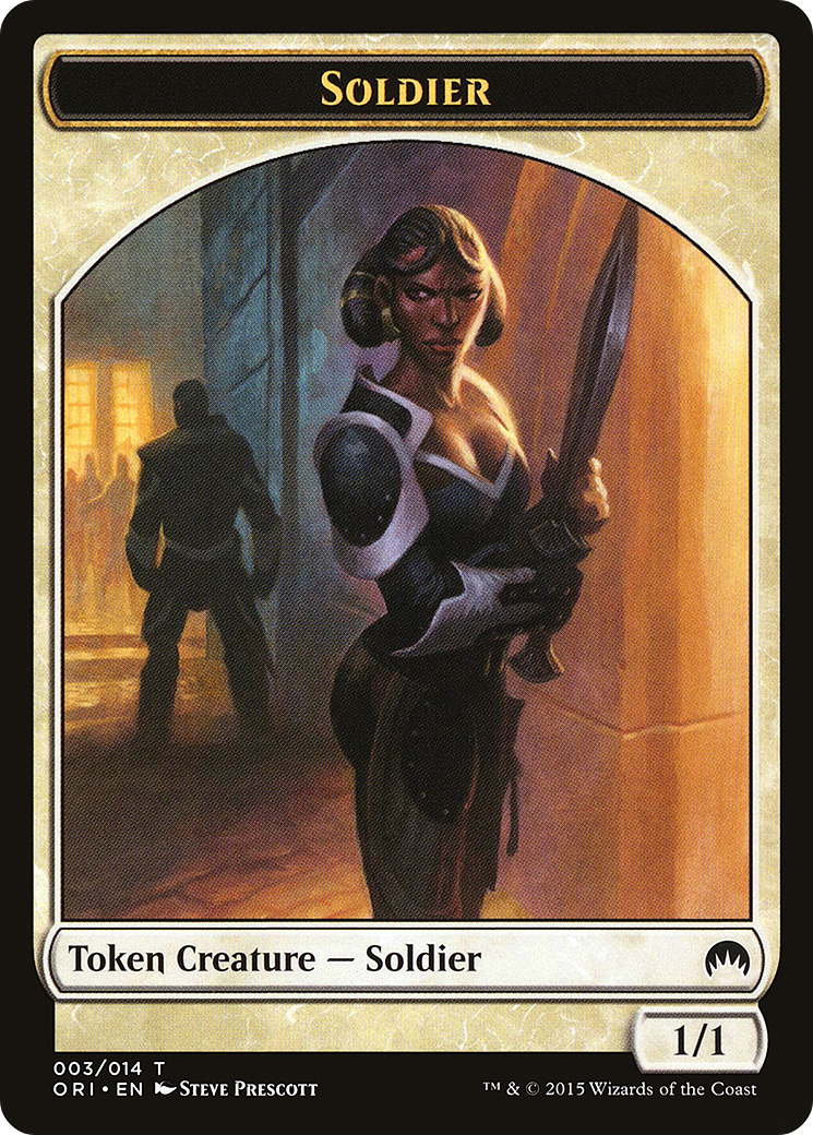 Soldier (ORI-003) [Tokens] Magic Origins Tokens MTG Single Wizards of the Coast
