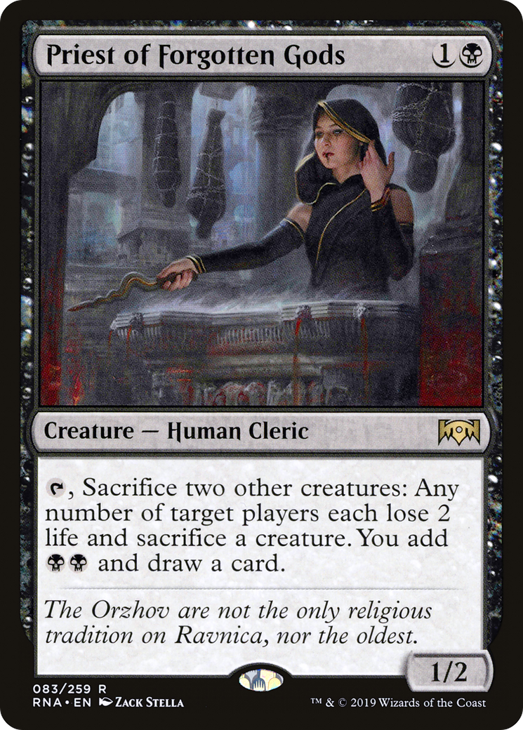 Priest of Forgotten Gods (RNA-083) [Ravnica Allegiance] Foil MTG Single Wizards of the Coast