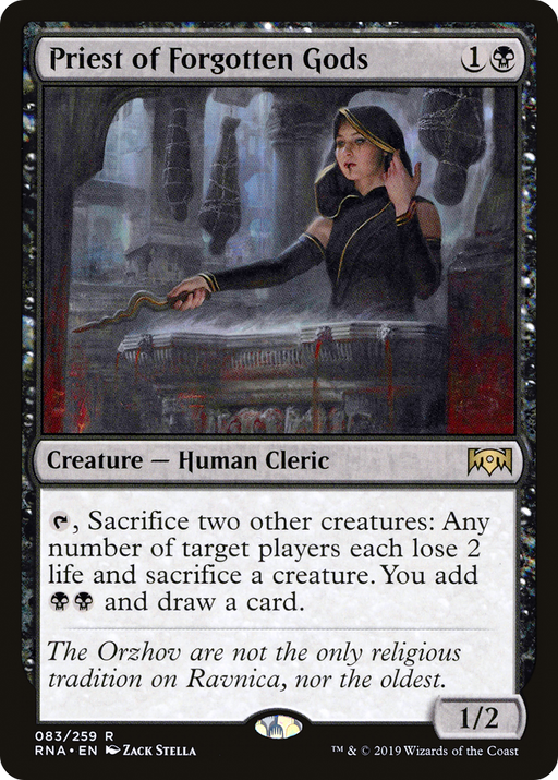 Priest of Forgotten Gods (RNA-083) [Ravnica Allegiance] Foil MTG Single Wizards of the Coast