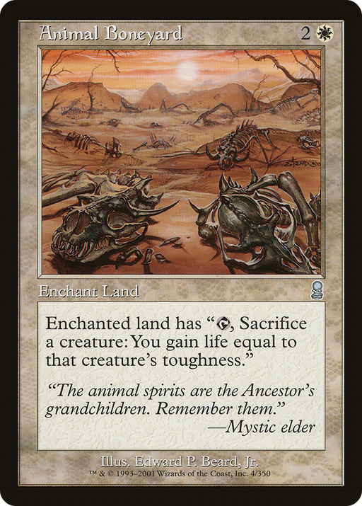 Animal Boneyard (ODY-004) [Odyssey] MTG Single Wizards of the Coast
