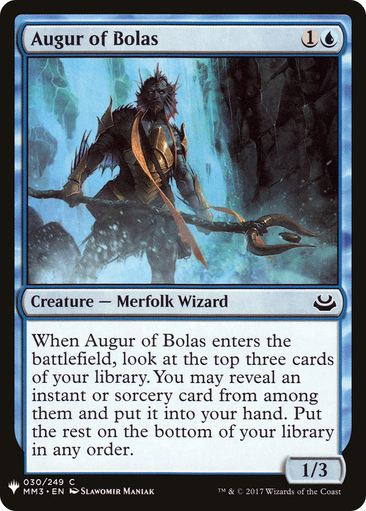 Augur of Bolas (LIST-MM3-30) [Mystery Booster] The List MTG Single Wizards of the Coast