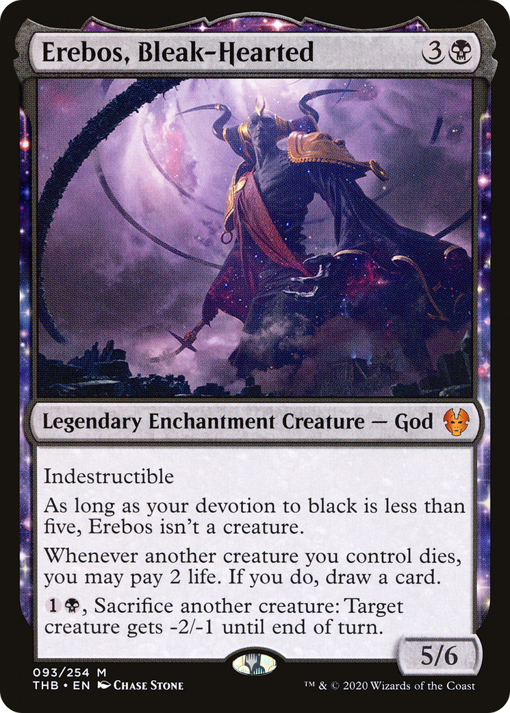 Erebos, Bleak-Hearted (THB-093) [Theros Beyond Death] Foil MTG Single Wizards of the Coast