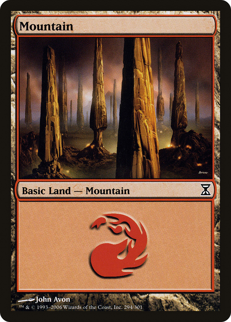 Mountain (TSP-294) [Time Spiral] MTG Single Wizards of the Coast