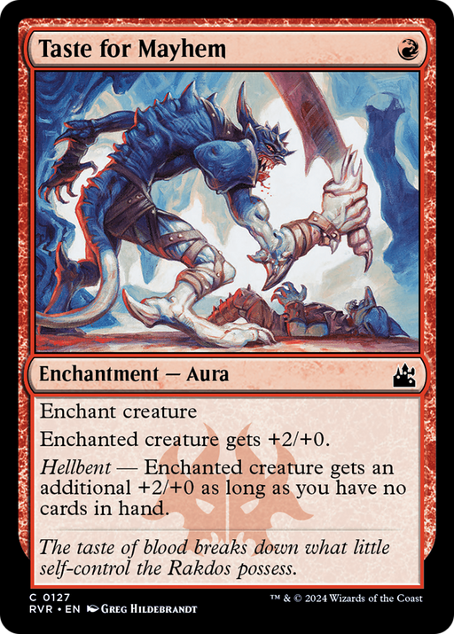 Taste for Mayhem (RVR-127) [Ravnica Remastered] Foil MTG Single Wizards of the Coast