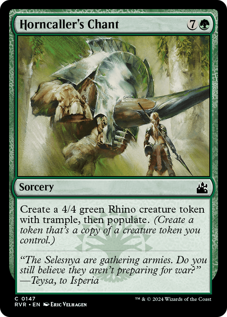 Horncaller's Chant (RVR-147) [Ravnica Remastered] Foil MTG Single Wizards of the Coast
