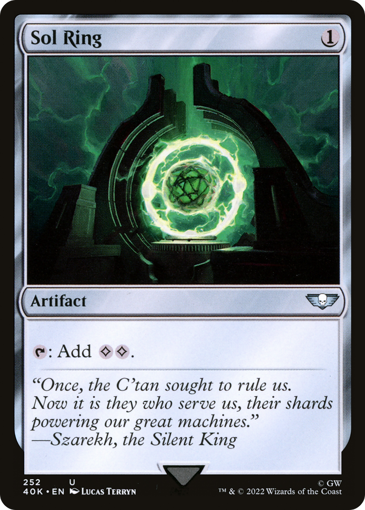 Sol Ring (40K-252) [Warhammer 40,000 Commander] MTG Single Wizards of the Coast
