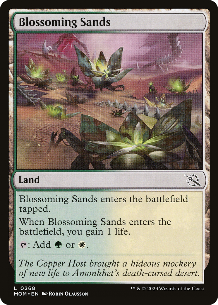 Blossoming Sands (MOM-268) [March of the Machine] Foil MTG Single Wizards of the Coast