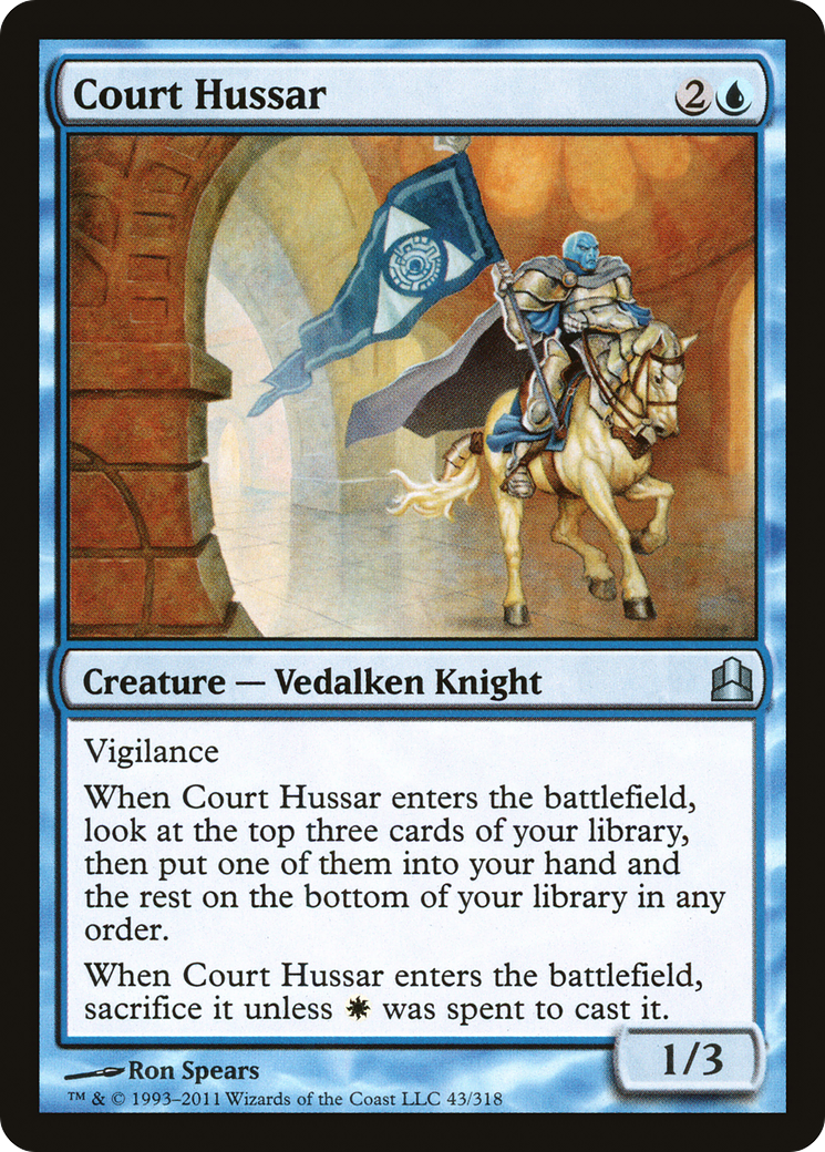 Court Hussar (CMD-043) [Commander 2011] MTG Single Wizards of the Coast