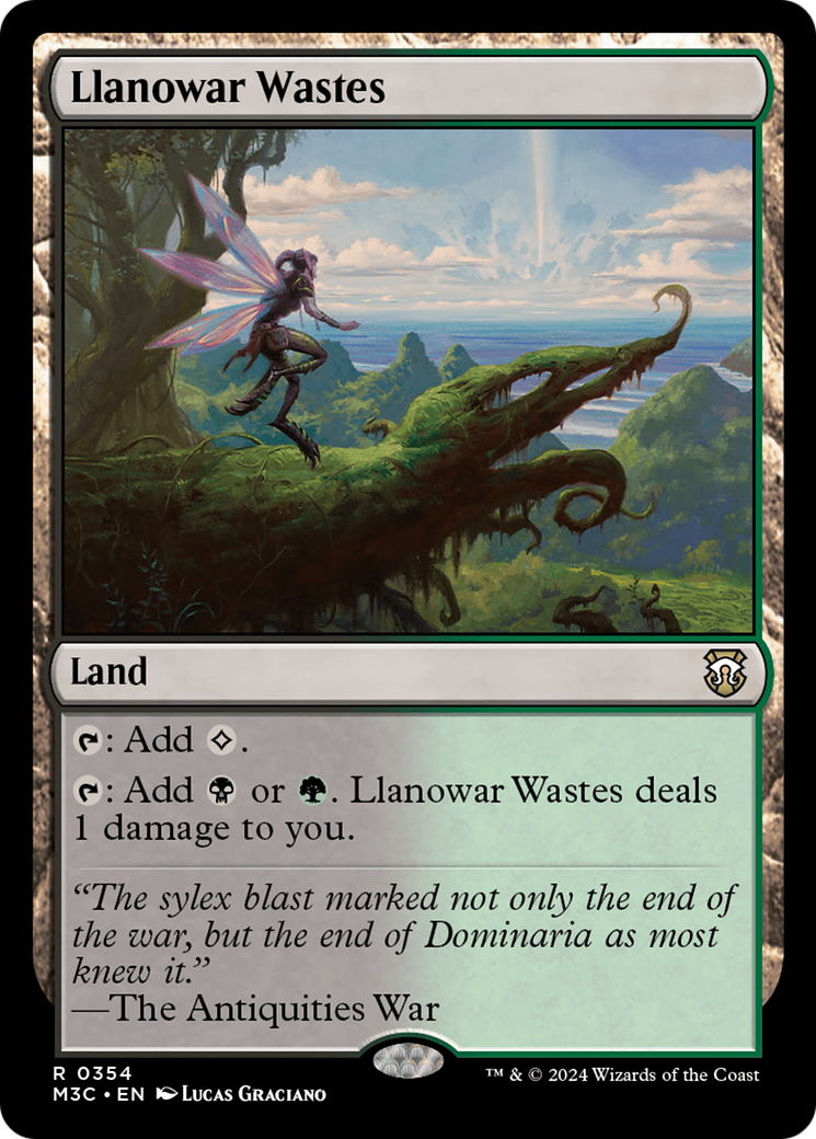 Llanowar Wastes (M3C-354) [Modern Horizons 3 Commander] MTG Single Wizards of the Coast