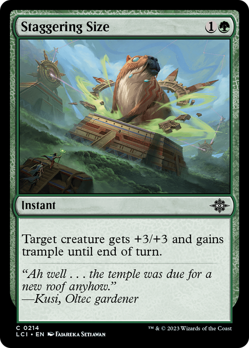 Staggering Size (LCI-214) [The Lost Caverns of Ixalan] Foil MTG Single Wizards of the Coast