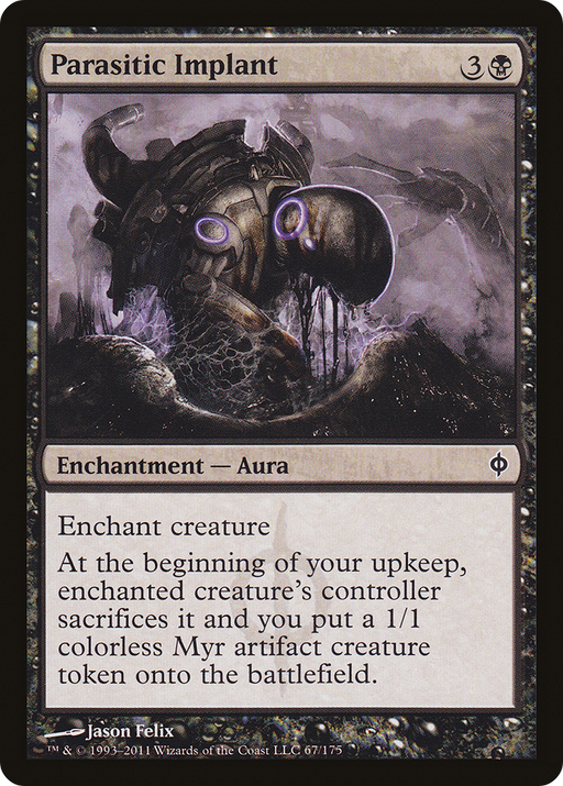 Parasitic Implant (NPH-067) [New Phyrexia] MTG Single Wizards of the Coast