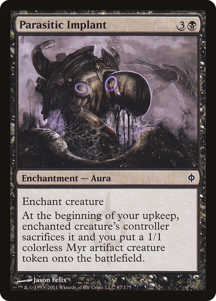 Parasitic Implant (NPH-067) [New Phyrexia] Foil MTG Single Wizards of the Coast