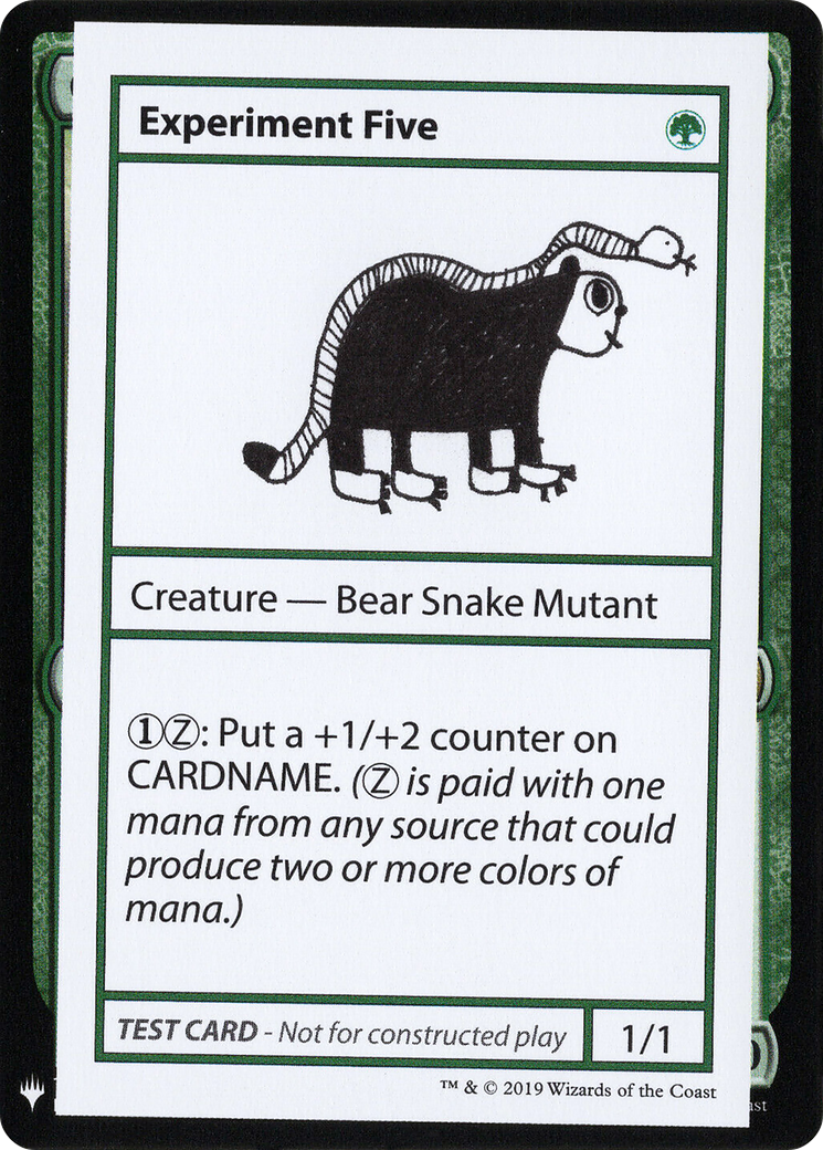 Experiment Five (CMB1-) [Mystery Booster] Playtest Cards 2019 MTG Single Wizards of the Coast