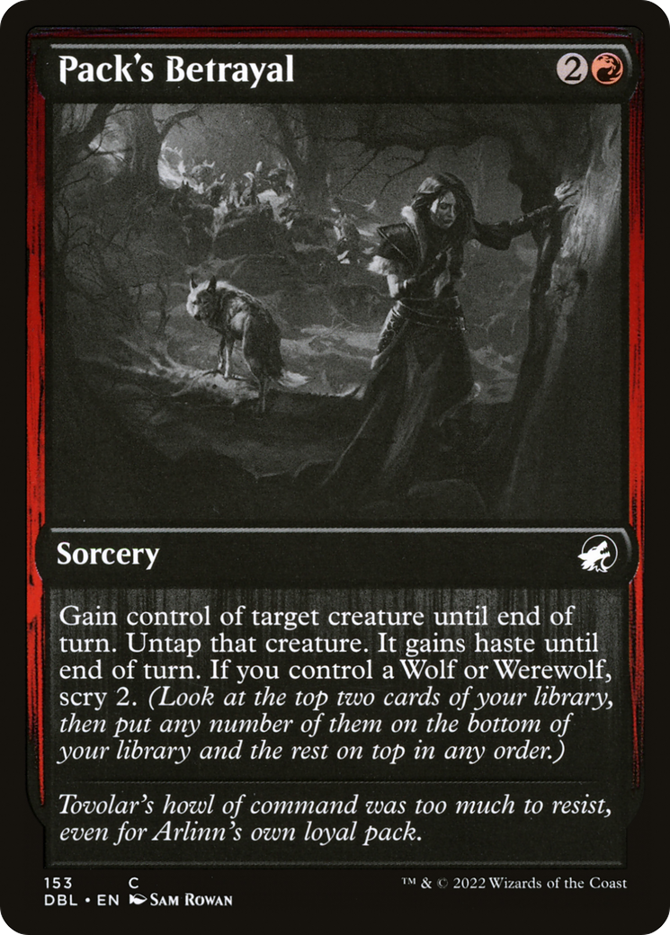 Pack's Betrayal (DBL-153) [Innistrad: Double Feature] MTG Single Wizards of the Coast