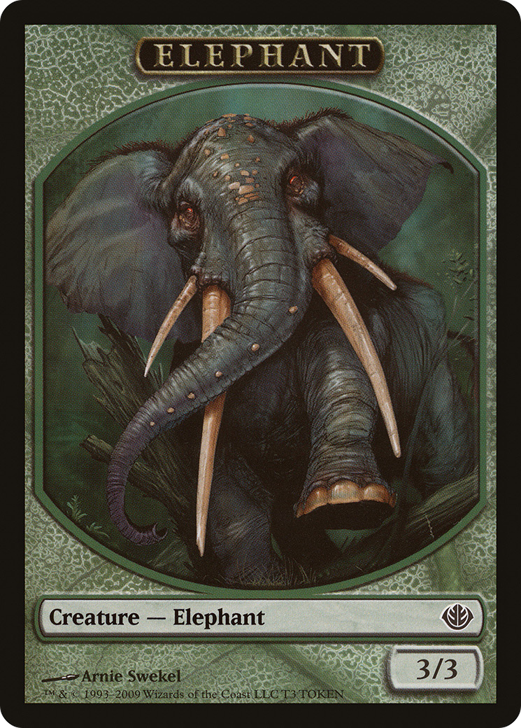 Elephant Token (DDD-0T3) [Misc] Duel Decks: Garruk vs. Liliana Tokens MTG Single Wizards of the Coast