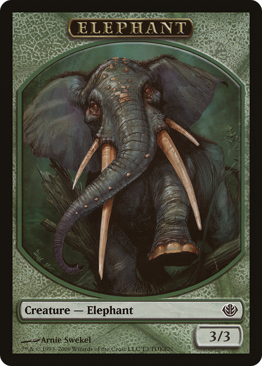 Elephant Token (DDD-0T3) [Misc] Duel Decks: Garruk vs. Liliana Tokens MTG Single Wizards of the Coast
