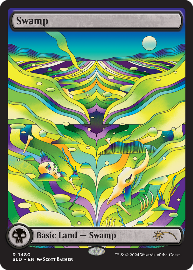 Swamp (SLD-1480) [Secret Lair] Drop MTG Single Wizards of the Coast