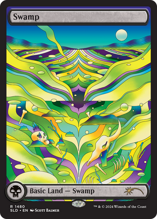 Swamp (SLD-1480) [Secret Lair] Drop MTG Single Wizards of the Coast