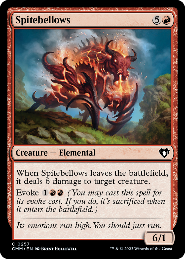 Spitebellows (CMM-257) [Commander Masters] Foil MTG Single Wizards of the Coast