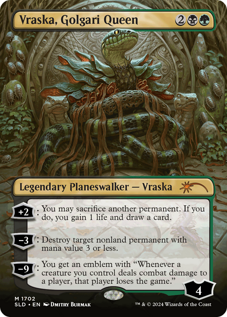 Vraska, Golgari Queen (SLD-1702) [Secret Lair] Drop (Borderless) MTG Single Wizards of the Coast