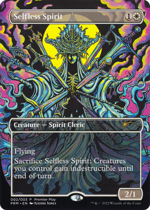 Selfless Spirit (PTP-002) [Misc] Regional Championship Qualifiers 2022 (Borderless) Foil MTG Single Wizards of the Coast