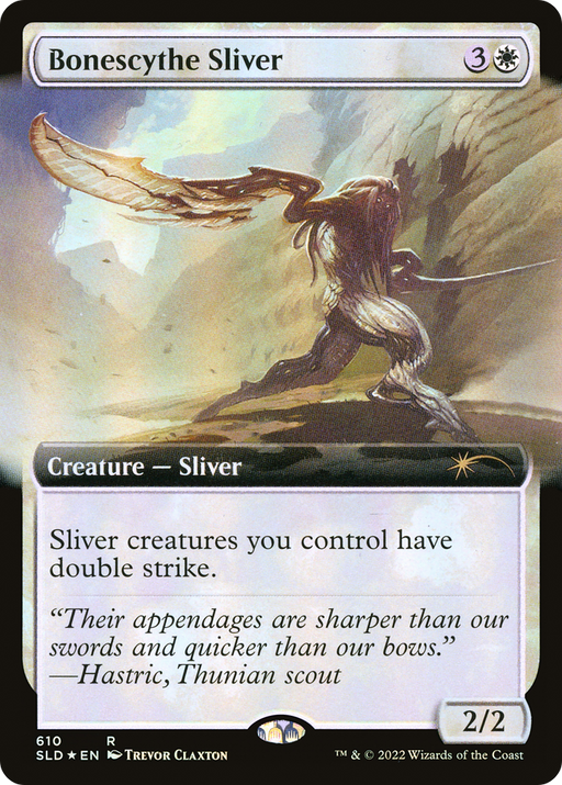 Bonescythe Sliver (SLD-610) [Secret Lair Drop] (Extended Art) Foil MTG Single Wizards of the Coast