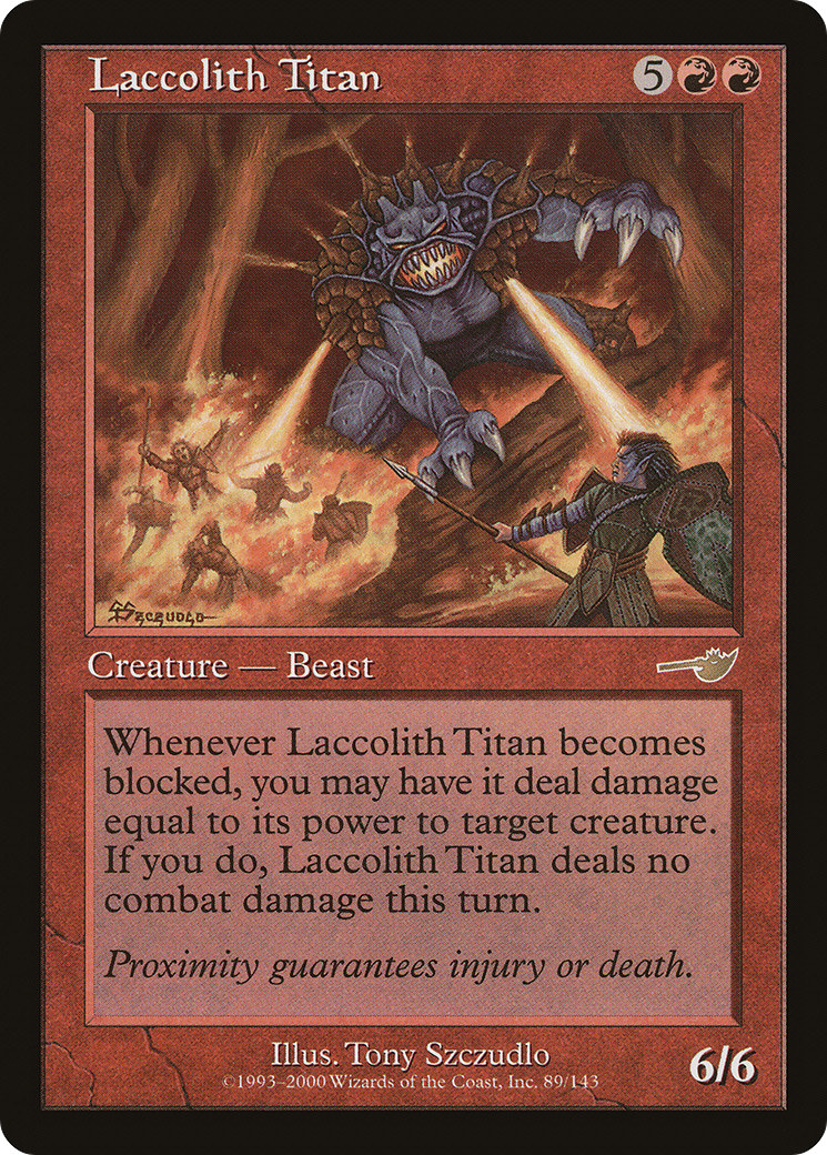Laccolith Titan (NMS-089) [Nemesis] Foil MTG Single Wizards of the Coast