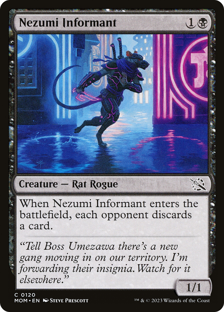 Nezumi Informant (MOM-120) [March of the Machine] MTG Single Wizards of the Coast