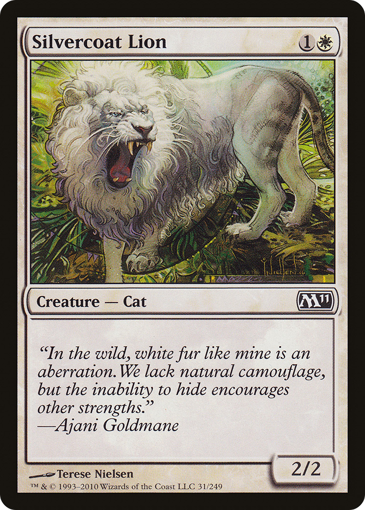 Silvercoat Lion (M11-031) [Magic 2011] MTG Single Wizards of the Coast