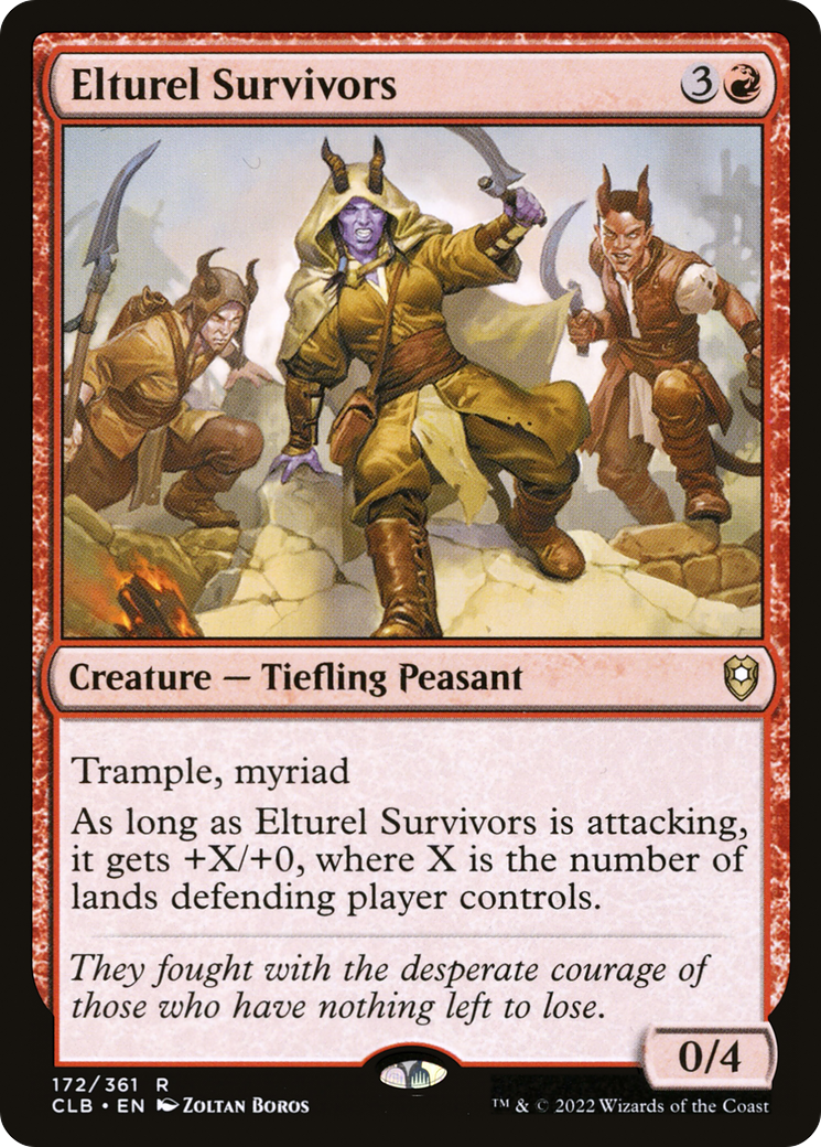 Elturel Survivors (CLB-172) [Commander Legends: Battle for Baldur's Gate] MTG Single Wizards of the Coast