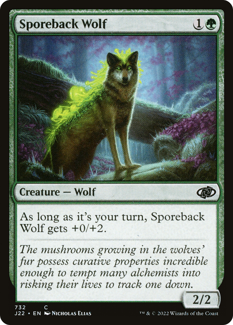 Sporeback Wolf (J22-732) [Jumpstart 2022] MTG Single Wizards of the Coast