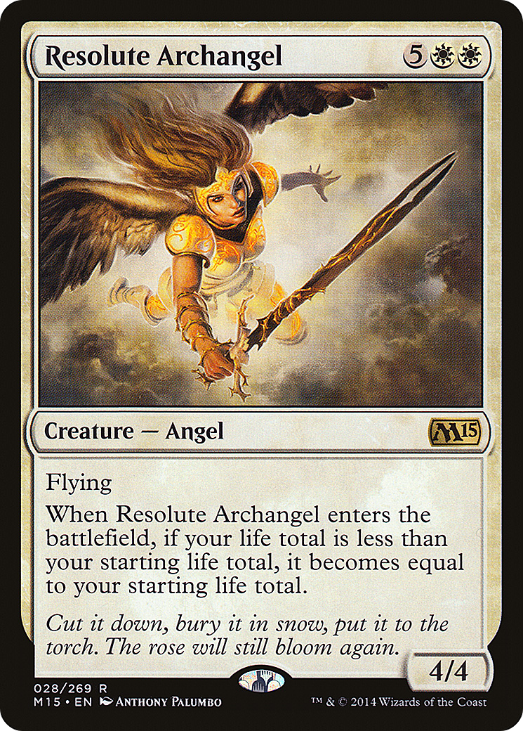 Resolute Archangel (M15-028) [Magic 2015] MTG Single Wizards of the Coast