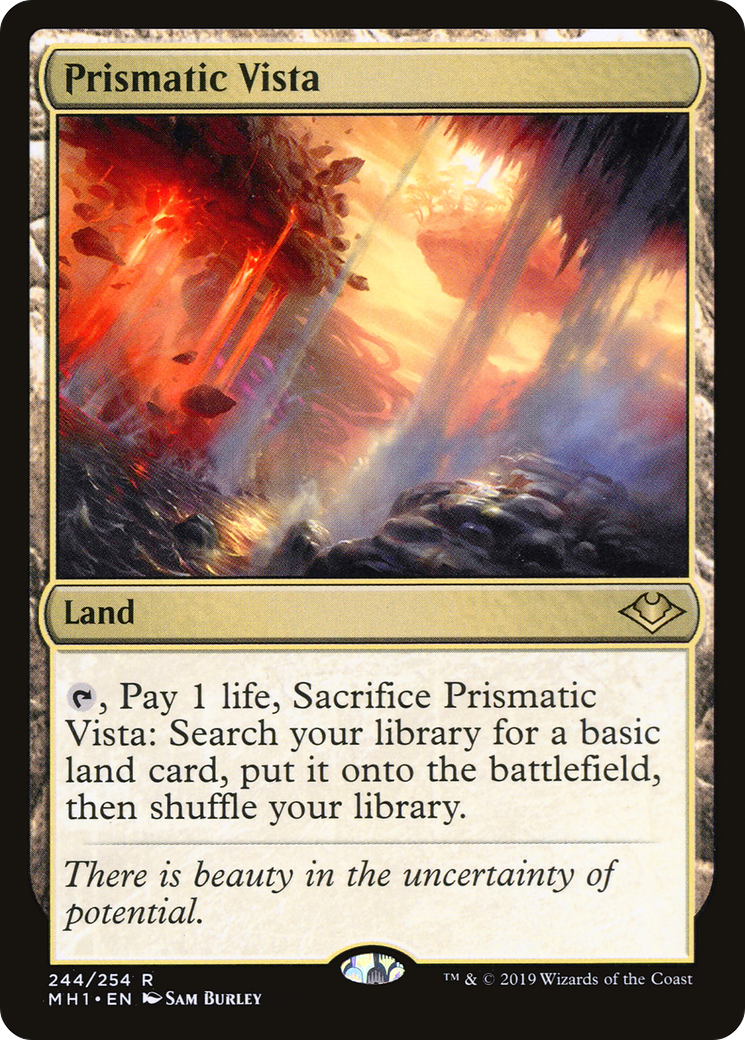 Prismatic Vista (MH1-244) [Modern Horizons] Foil MTG Single Modern Horizons