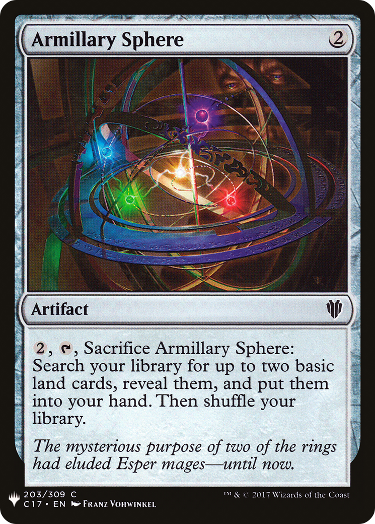 Armillary Sphere (LIST-C17-203) [Mystery Booster] The List MTG Single Wizards of the Coast